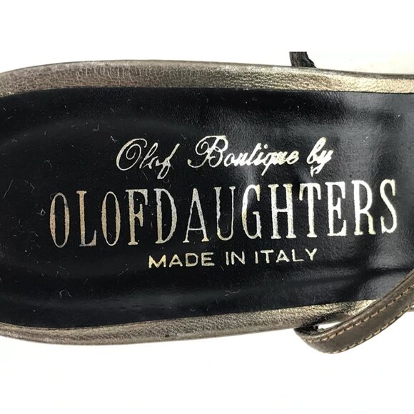 Olof Daughters Womens Multicolor Adjustable Cone Slingback Heel Size US 8M - Picture 7 of 10